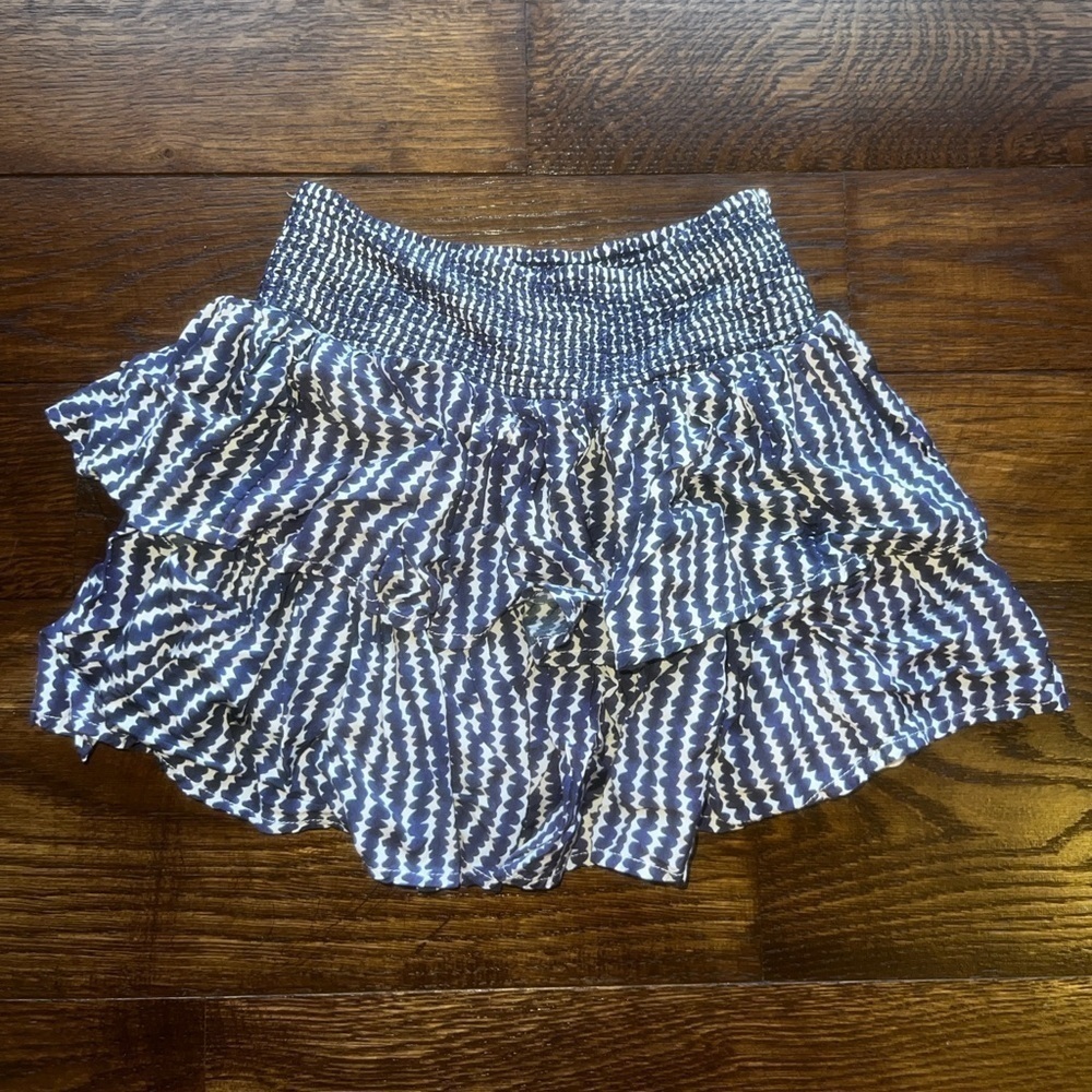 Girls Vineyard Vines Smocked Dot Stripe Tiered Skirt Size small